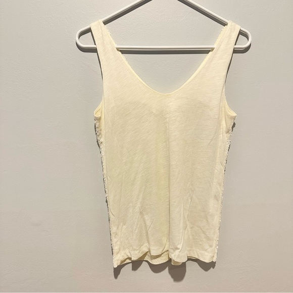J CREW Ivory Sequin Tank Top - Picture 6 of 7
